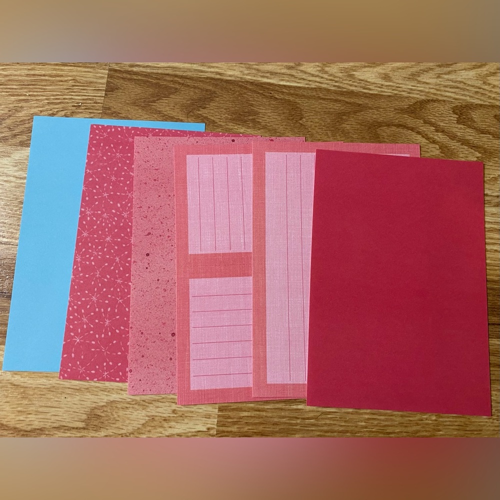 Creative Memories Colorful Patterned Paper Set In Case Size 6.5 “ X 4.5 “ New